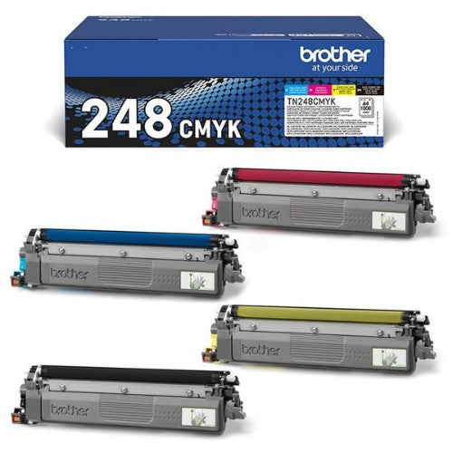 Brother TN-248CMYK Toner MultiPack Bk,C,M,Y, 4x1K pages ISO/IEC 19752 Pack=4 for Brother DCP-L 3500/HL-L 8200