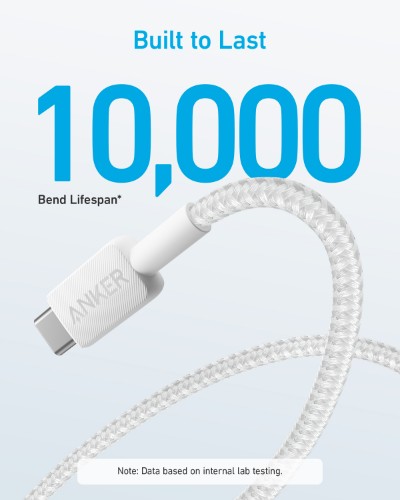 Anker 322 USB cable 1.8 m USB A USB C 0.48 Gbit/s White