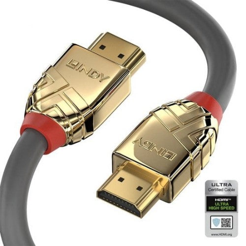Lindy 5m Ultra High Speed HDMI Cable, Gold Line