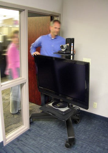 Ergotron Neo-Flex Mobile MediaCenter LD Black Flat panel Multimedia cart