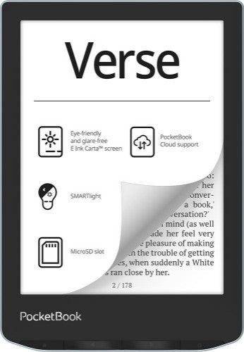 PocketBook Verse e-book reader 8 GB Wi-Fi Black, Blue