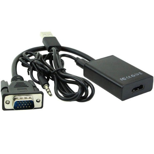 Microconnect MONGGHDMI video cable adapter 0.3 m HDMI Type A (Standard) VGA (D-Sub) Black