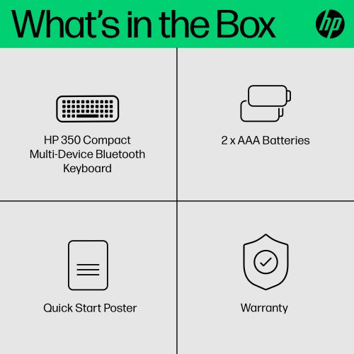 HP 350 Compact Multi-Device Bluetooth Keyboard