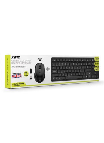 Port Designs PORT Connect - PACK KEYBOARD + MOUSE MEDIUM- WIRELESS UK