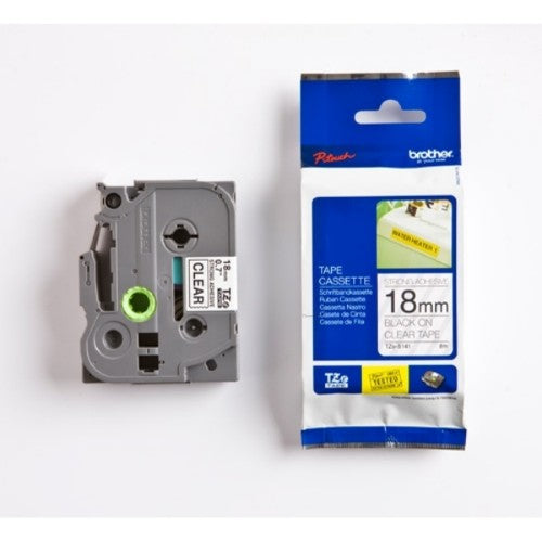 Brother TZE-S141 DirectLabel black on Transparent extra strong 18mm x 8m for Brother P-Touch TZ 3.5-18mm/36mm/6-18mm/6-24mm/6-36mm