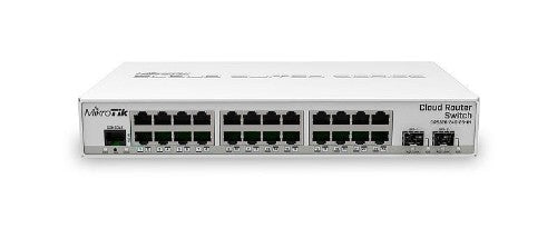 Mikrotik CRS326-24G-2S+IN network switch Managed Gigabit Ethernet (10/100/1000) Power over Ethernet (PoE) White