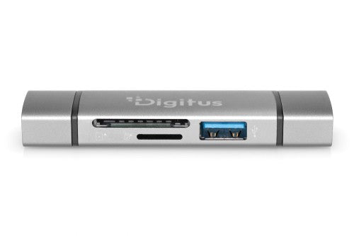 Digitus Dual card reader & hub USB-C / USB-A