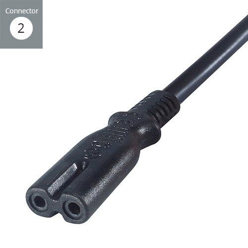 connektgear 2m UK Mains Power Cable UK Plug to C7 (Figure 8) Socket