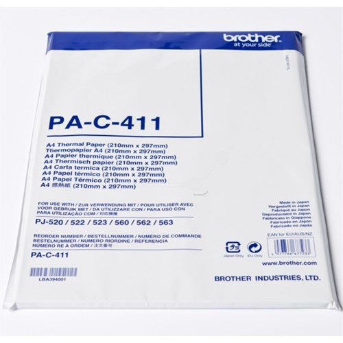 Brother PA-C411 Thermal-transfer paper DIN A4, 100 pages for Brother PJ-520