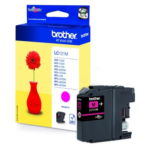 Brother LC-121M Ink cartridge magenta, 300 pages ISO/IEC 24711 3.9ml for Brother DCP-J 132/MFC-J 285