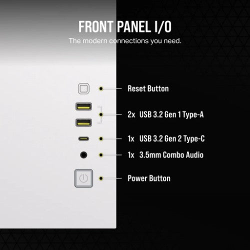 Corsair 2500D AIRFLOW Midi Tower White
