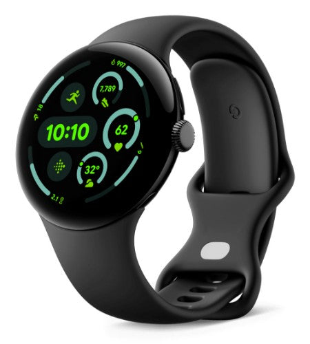 Google Pixel Watch 3 AMOLED 45 mm Digital Touchscreen Black Wi-Fi GPS (satellite)