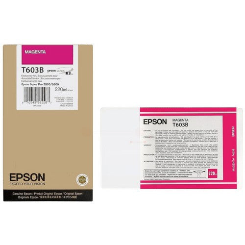 Epson C13T603B00/T603B Ink cartridge magenta 220ml for Epson Stylus Pro 7800