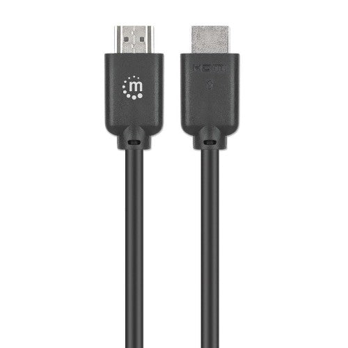 Manhattan HDMI 4K@60Hz Cable with Ethernet, 2m, Suitable for ALL 4K & 1080p/HD uses - when upgrading now or have it ready for when you need it, Male to Male, Black, Ultra HD 4k x 2k, Lifetime Warranty, Premium High Speed, Equivalent to HDMM2MP