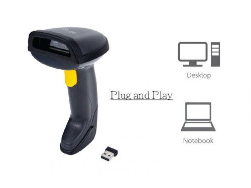 Equip Wireless 2D Dual Mode 2.4GHz + Bluetooth Barcode Scanner, with Stand