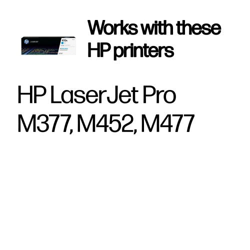 HP CF411A/410A Toner cartridge cyan, 2.3K pages ISO/IEC 19798 for HP Pro M 452