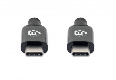 Manhattan USB-C to USB-C Cable, 5m, Active, Male to Male, Black, 10 Gbps (USB 3.2 Gen2 aka USB 3.1), 3A (fast charging), SuperSpeed+ USB, Lifetime Warranty