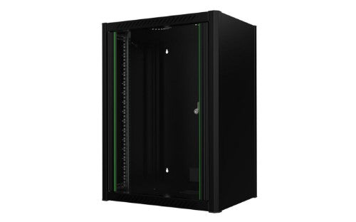 Lanview RWM16U45BL rack cabinet 16U Wall mounted rack Black