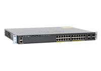 Cisco Small Business Catalyst 2960X-24PS-L Network Switch, 24 Gigabit Ethernet Ports, 370W PoE Budget, four 1 G SFP Uplink Ports, Enhanced Limited Lifetime Warranty (WS-C2960X-24PS-L)