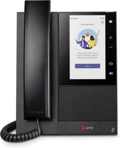 Poly CCX 500 Business Media Phone for Microsoft Teams and PoE-enabled