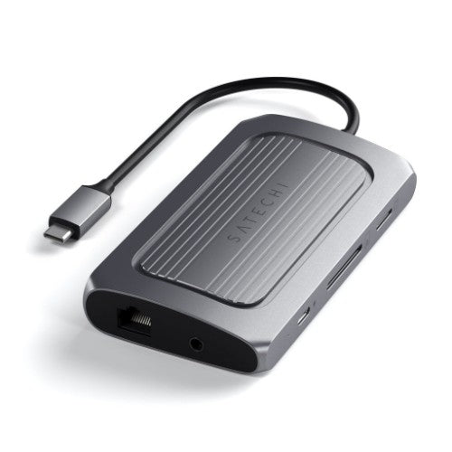 Satechi ST-U4MA3M laptop dock/port replicator USB Type-C Grey