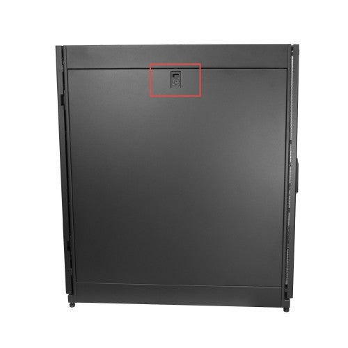 StarTech.com 4-Post 25U Server Rack Cabinet, Lockable 19" Data Rack Cabinet for Computer / AV / IT Equipment, Office / Home Network Rack with Casters & Adjustable Mounting Rails