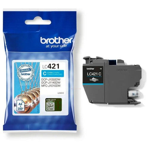 Brother LC-421C Ink cartridge cyan, 200 pages for Brother DCP-J 1050