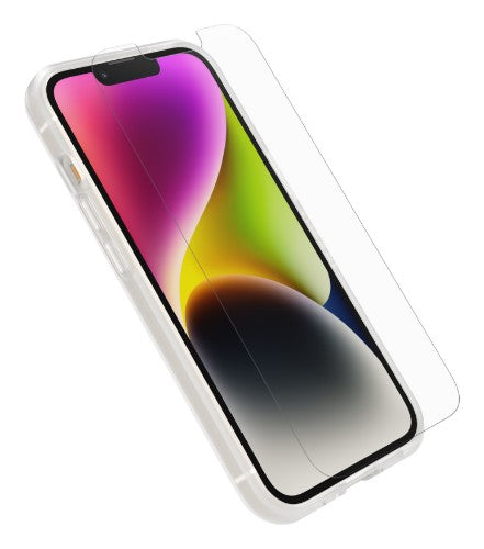 OtterBox Drop Protection Bundle for iPhone 14; React Clear Case Tested to Military Standard and Trusted Glass Screen Protector 2x Antiscratch Technology