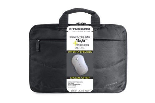 Tucano IDEA Notebook 15.6" Messenger case with mouse included Black