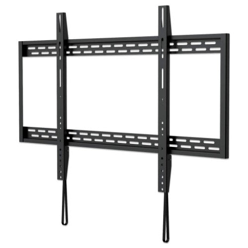 Manhattan Wall Mount for TV & Monitors (Fixed), For screens 60" to 100", VESA compatability: all between 200x200mm and 900x600mm - check the dimensions of the four mounting holes on back of screen to ensure it fits, Max 50kg, Black, Bracket
