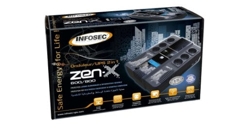 Infosec Zen-X 800 uninterruptible power supply (UPS) Line-Interactive 0.8 kVA 0.48 W 6 AC outlet(s)