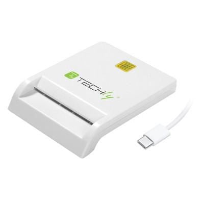 Techly I-CARD-CAM-USB2TYC smart card reader Indoor USB USB 2.0 White