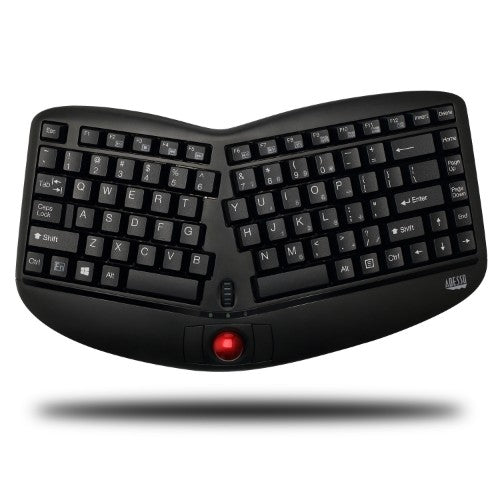 Adesso Tru-Form Media 3150 - 2.4 GHz Wireless Ergo Trackball Keyboard