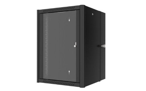 Lanview RWP16U45BL-D rack cabinet 16U Wall mounted rack Black
