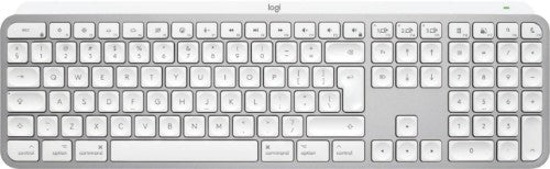 Logitech Master MX Keys S for Mac keyboard Office RF Wireless + Bluetooth QWERTY US International Aluminium, White