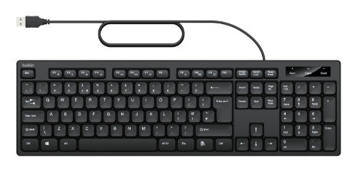 Belkin BBZ014UK keyboard Mouse included Home/Office USB QWERTY UK English Black