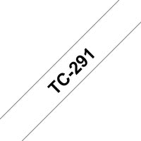 Brother TC-291 DirectLabel black on white 9mm x 7,7m for Brother P-Touch TC 9-12mm