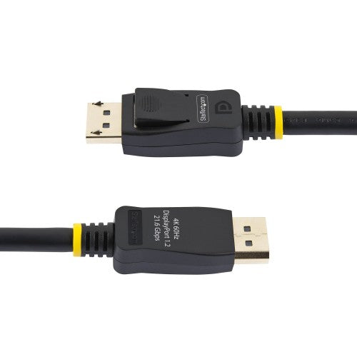 StarTech.com 2m (6.6ft) VESA Certified DisplayPort Cable - 10 Pack - DisplayPort 1.2 Cord with Latches, 4K 60Hz UHD, DP to DP Cable for Monitor, Latching DP Connectors