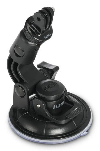 Hama Suction Cup Holder for Action Cams, Universal, Car Tripod, 3D, ⌀ 90 mm