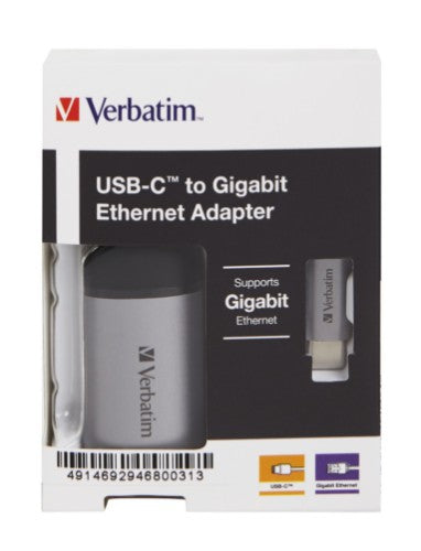 Verbatim 49146 laptop dock/port replicator USB 3.2 Gen 1 (3.1 Gen 1) Type-C Black, Silver