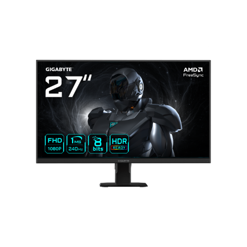 GIGABYTE GS27F2 27" FHD Gaming Monitor - 1920 x 1080, 240Hz, 1ms, 300 cd/m², FreeSync, HDR Ready, HDMI 2.0, Displayport 1.4