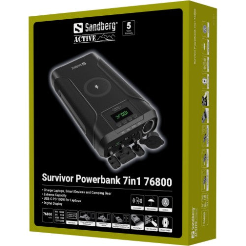 Sandberg Survivor Powerbank 7in1 76800
