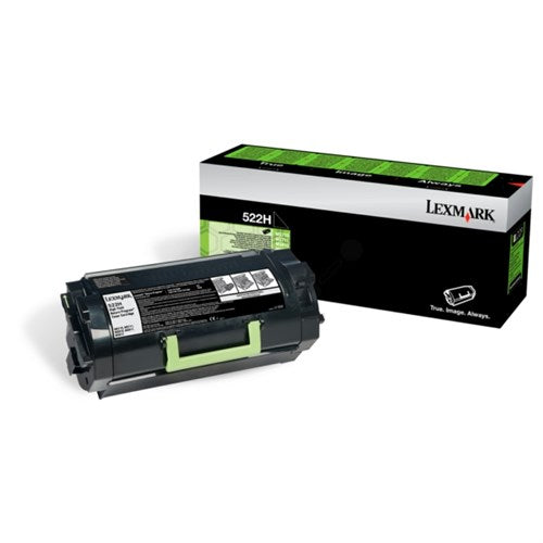Lexmark 52D2H00/522H Toner-kit black return program, 25K pages ISO/IEC 19752 for Lexmark MS 810/811