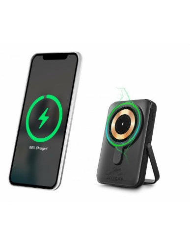 Urban Factory MAGNEE POWER: WIRELESS MAGNETIC UNIVERSAL POWERBANK 10.000MAH - CHARCOAL BLACK