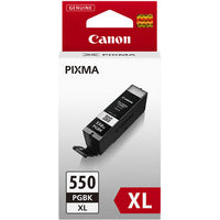 Canon 6431B001/PGI-550PGBKXL Ink cartridge black high-capacity pigmented, 500 pages ISO/IEC 24711 5615 Photos 22ml for Canon Pixma IP 8700/IX 6850/MG 5450/MG 6350/MX 725