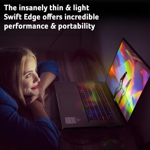 Acer Swift Edge SFE16-44 Laptop - AMD Ryzen 7 8840U, 16GB, 1TB SED SSD, Integrated Graphics, 16" 3.2K OLED 120Hz, Windows 11, Black