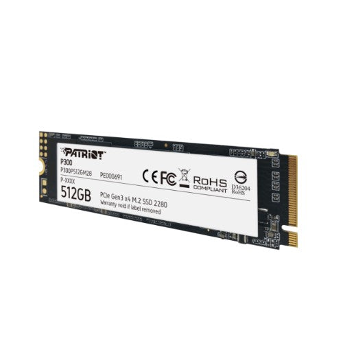 Patriot Memory P300P512GM28 internal solid state drive 512 GB M.2 PCI Express NVMe