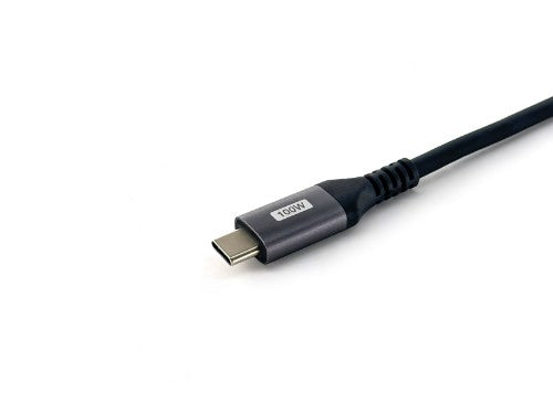 Equip USB 2.0 C to C 90° angled Cable, M/M, 3.0m, 100W with Emark chispet