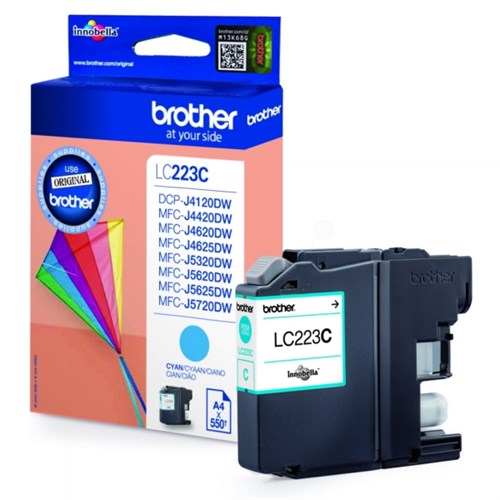 Brother LC-223C Ink cartridge cyan, 550 pages ISO/IEC 24711 5.9ml for Brother DCP-J 562/MFC-J 4420/MFC-J 5320