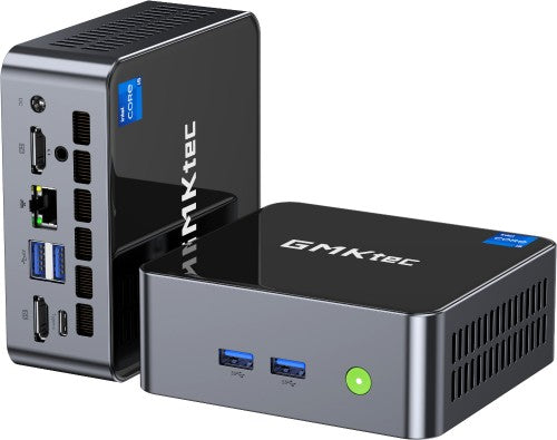 GMKtec NucBox M3 Intel® Core™ i5 i5-12450H 16 GB DDR4-SDRAM 512 GB SSD Windows 11 Pro Mini PC Black